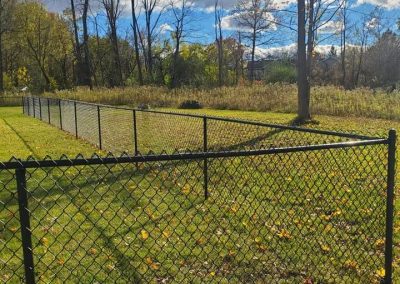 4' Black Coated Chain Link Fence
