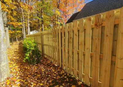 6' Pressure Treated Dog Ear Board on Board Fence