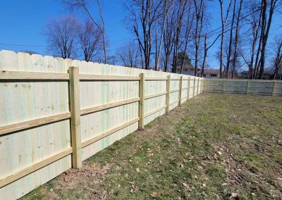 6' Pressure Treated Dog Ear Solid Board Fence